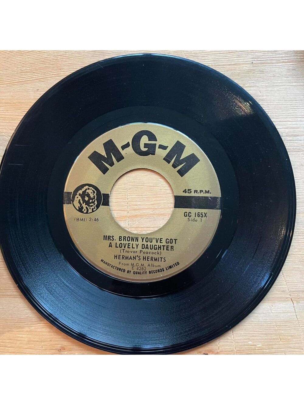 Herman's Hermits-Mrs. Brown you've got a Lovely Daughter/SeaCruise 45rpm VG+ R20